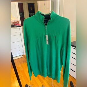 Men’s Tommy green golf sweater. Size XXL NWT
